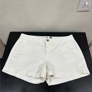 Old Navy White Women's Shorts Belt Loops Sz 6